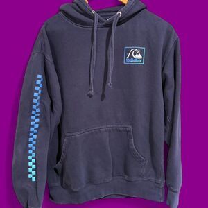 Quiksilver Men's Navy and Blue Hoodie